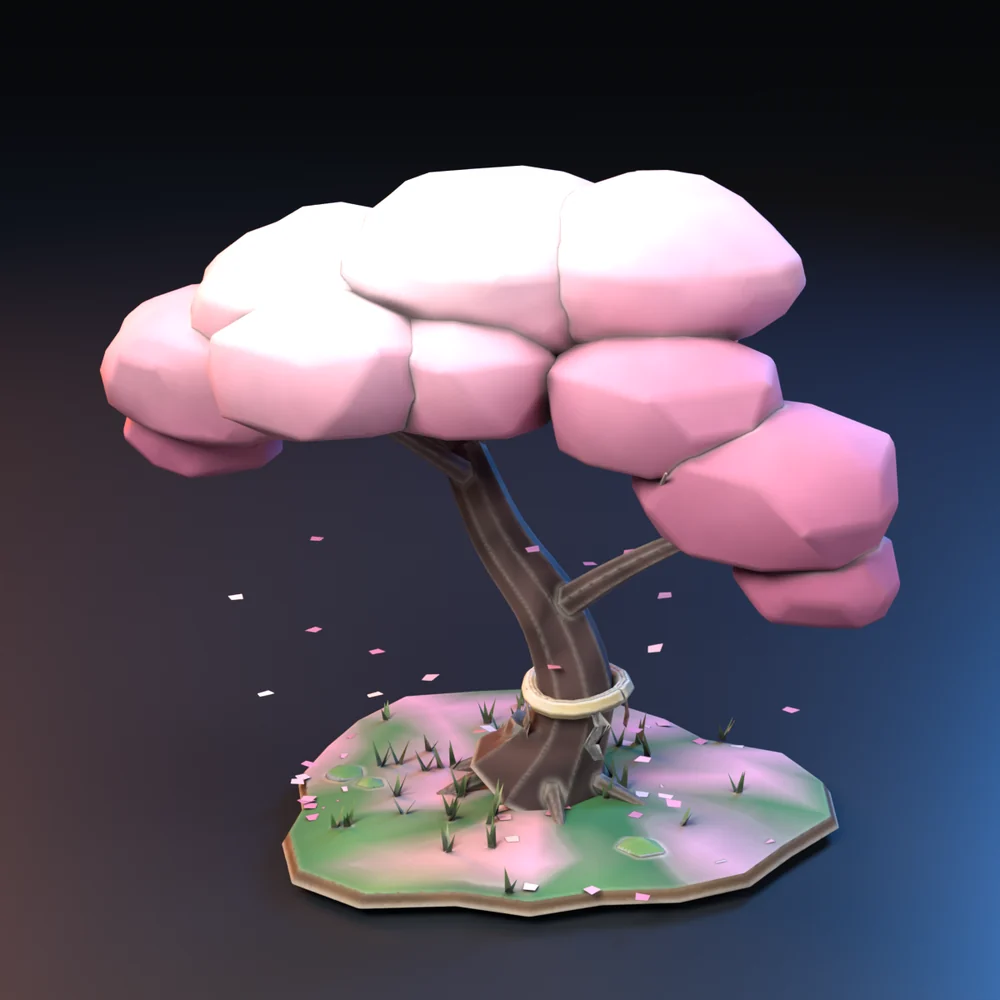 Modelo 3D estilo anime: Sakura