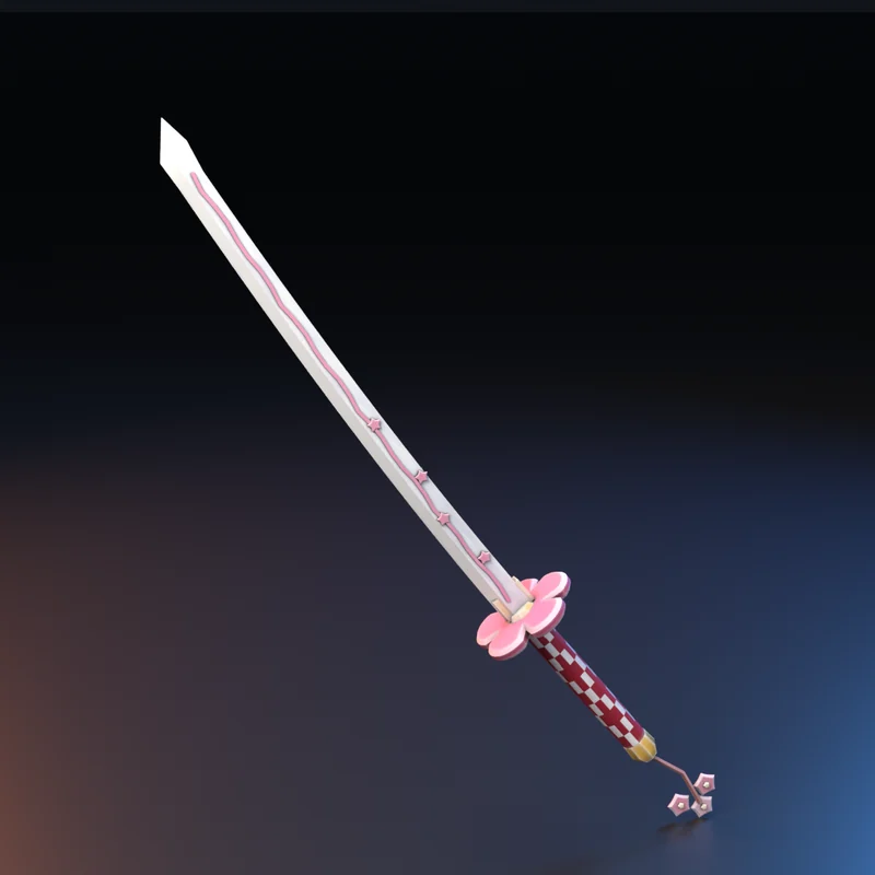 Equipamento 3D estilo anime: Katana Sakura