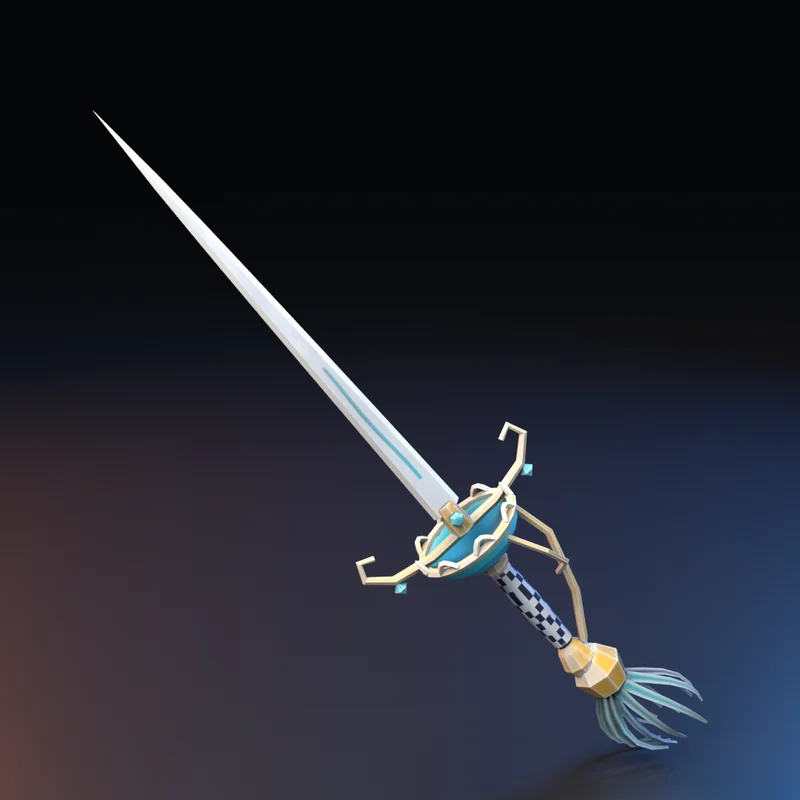 Equipamento 3D estilo anime: Rapieira da Maré