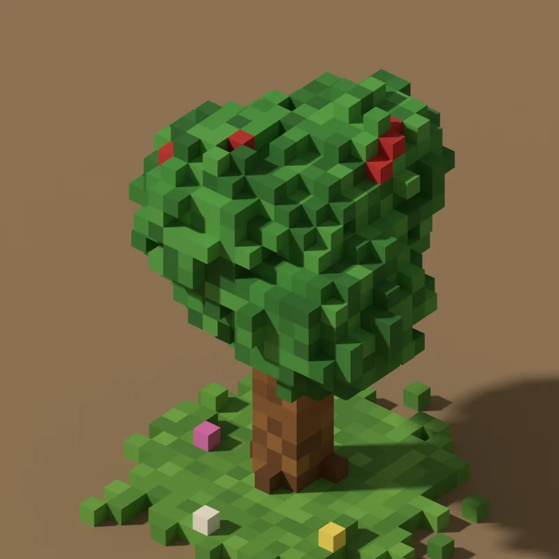 Modelo voxel: Árvore