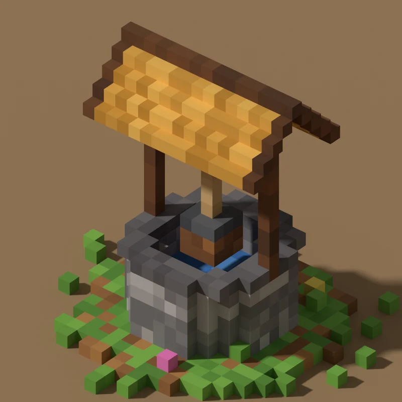 Modelo voxel: Poço