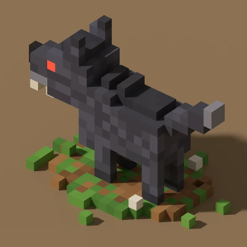 Modelo voxel: Lobo
